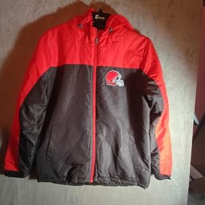 NFL Cleveland Browns Team Apparel Jacket Men’s Size L New